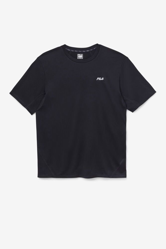 Fila Nadeem Crew T-Shirt Black - Mens - 73198FWEC